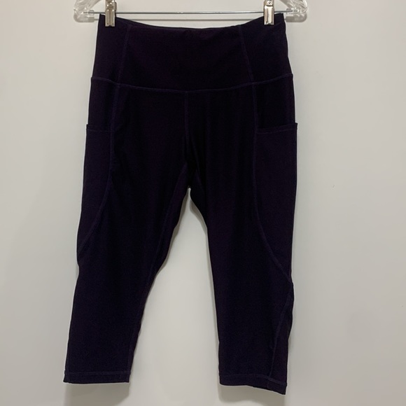 Tesla High Rise Purple Capri Leggings - Picture 2 of 8